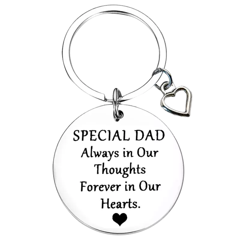 هدايا تذكارية للأب سلسلة مفاتيح ، قلادة سلسلة مفاتيح ، ذكرى الأب ، هدية للأب ، الأب ، لطيف ، تعاطف ، زوج الأم