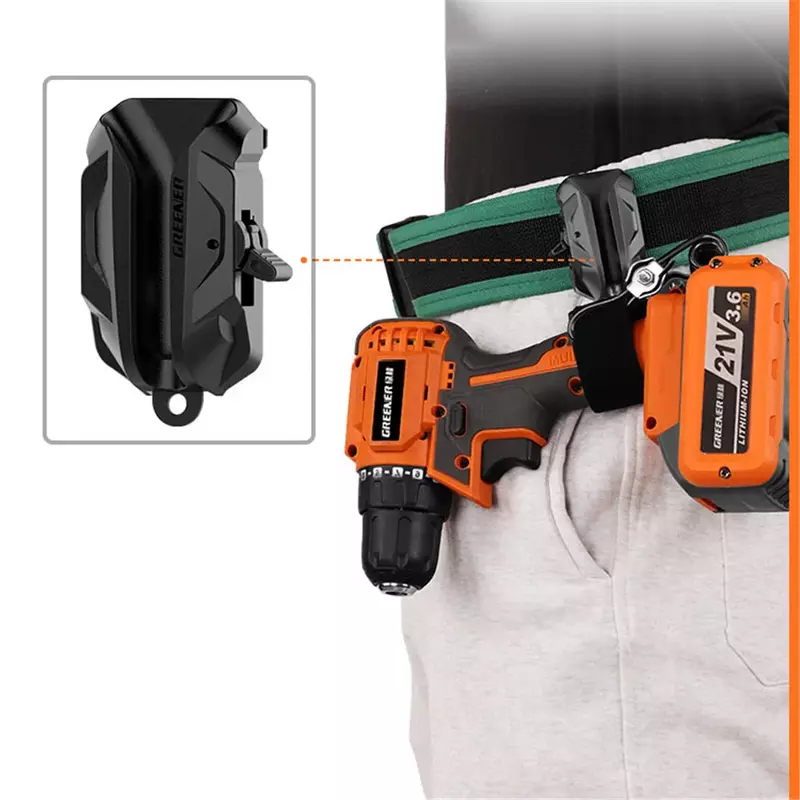 Sac à outils portable pour électricien professionnel, ceinture d'hôte, sac de rangement pour perceuse électrique, poche de travail pour hommes, emballage de travail