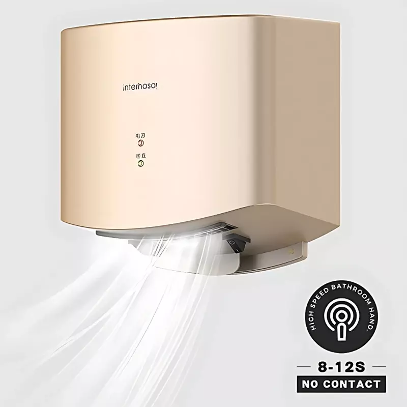 Banheiro automático mão secador com filtro HEPA, Samrt Sensor para WC, Comercial