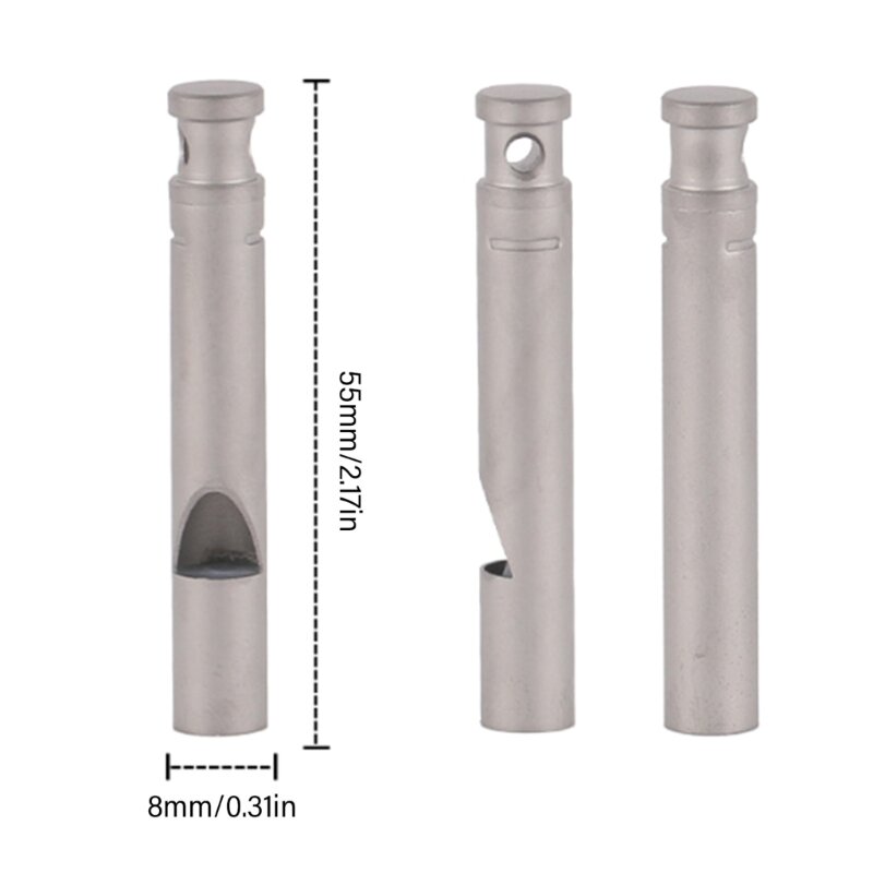 Titanium Survivals Whistle Louds Outdoor-Notfälle Pfeife mit Schnur wasserdichte Pfeife Outdoor-Tool für Frauen Mann