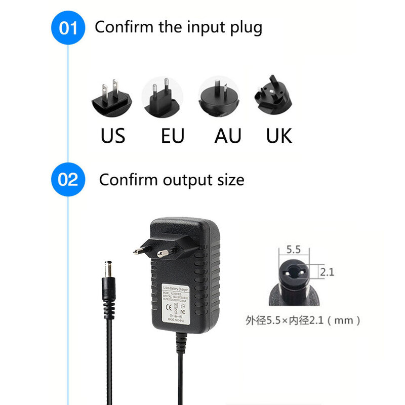 Cable de alimentación para Robot aspirador, adaptador de corriente para cargador, 12V, 18V, 19V, 22V, 24V, 25V, 26V, 27V, 30V, 36V, 1A, 1000ma