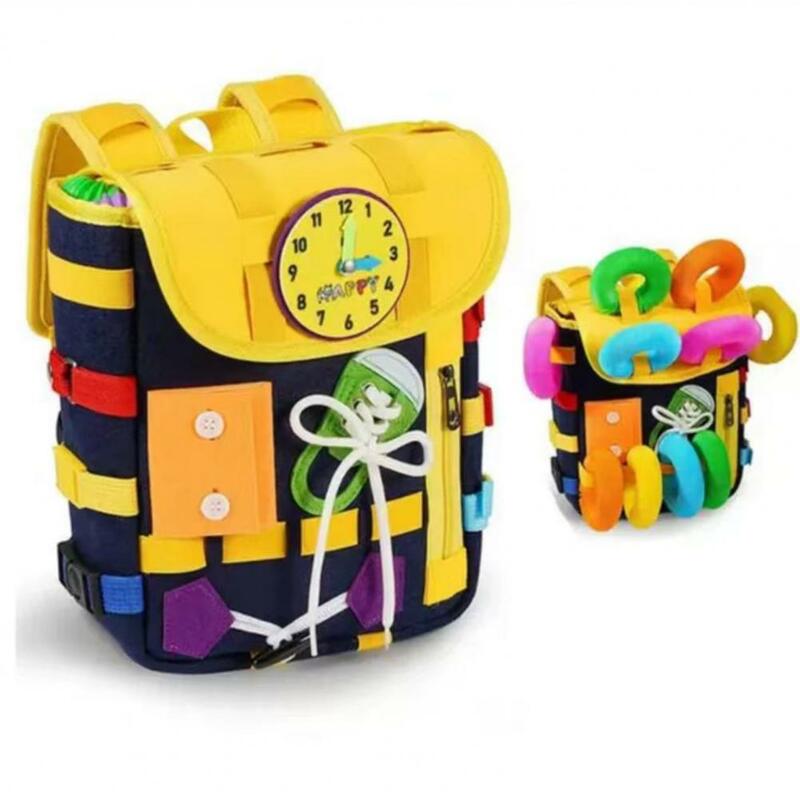 Board Backpack for Everyday Wear Felt Toy Backpack for Toddlers Felt Toddler Backpack Fun Learning Activities for Brain