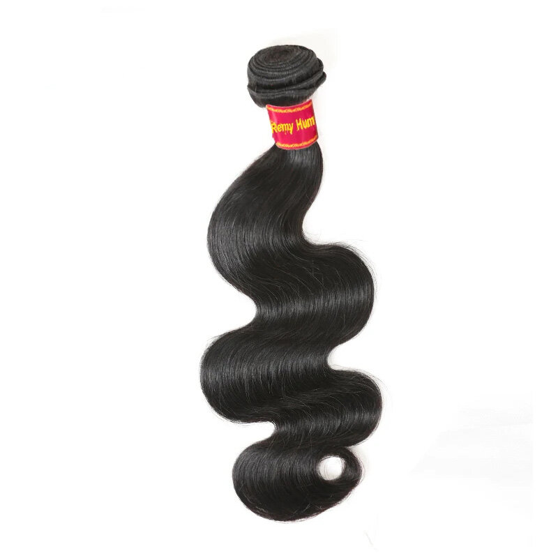Mechones de cabello humano ondulado brasileño para mujer, Cabello 100% Remy Real, trama de cabello de Color Natural, doble dibujado, 1-4 piezas, 100g