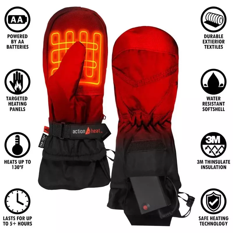 Новинка 2023, перчатки с электрическим подогревом, зимние водонепроницаемые перчатки для кемпинга и велоспорта, рабочие перчатки для катания на лыжах