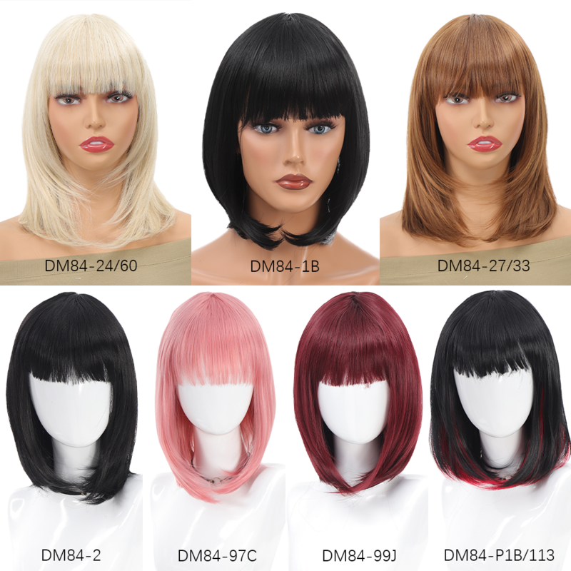 XG Fashion wig wanita baru, wig kepala penuh, set wig multiwarna, simulasi alami, pengurang usia, wig wanita baru