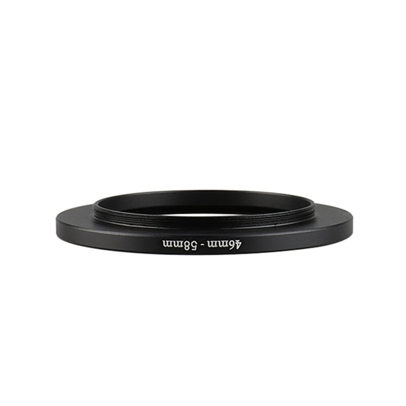 캐논 니콘 소니 DSLR 카메라 렌즈용 알루미늄 블랙 스텝 업 필터 링, 46mm-58mm 46-58mm 46-58mm 필터 어댑터 렌즈 어댑터