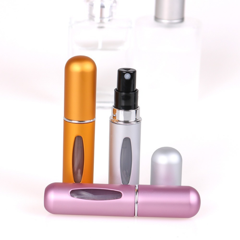 5Ml Isi Daya Bawah Botol Parfum Isi Ulang Wadah Cair untuk Kosmetik Semprot Botol Dispenser Tekan Kepala Portabel Perjalanan