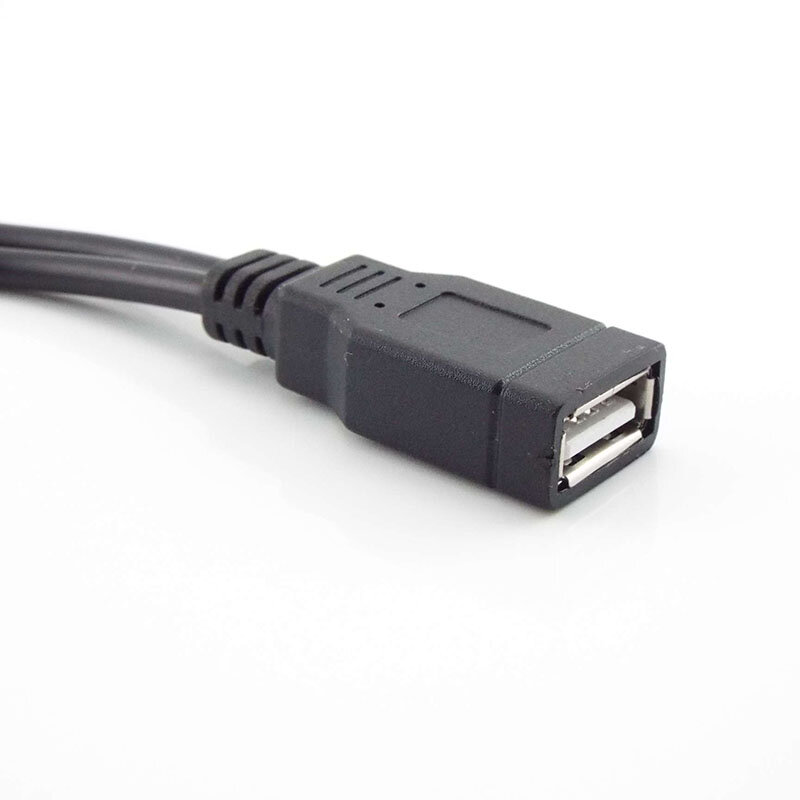 USB 2.0a Stecker auf Doppel buchse DC-Netzteil-Verlängerung kabel Super-Speed-Daten synchron isations ladung für U-Festplatten