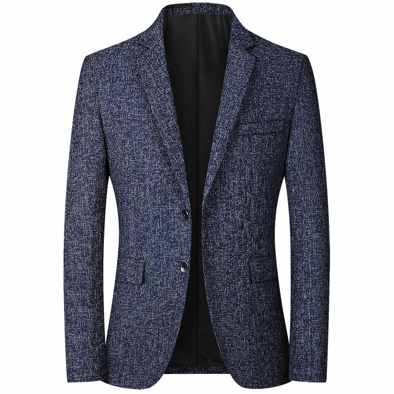 Nuovi blazer giacca da uomo di marca moda Slim cappotti Casual bello Masculino giacche da lavoro abiti blazer da uomo a righe top