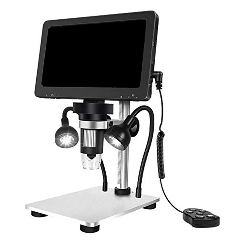 Microscope numérique LCD, déterminer USB, grossissement 1X-1000X, caméra vidéo 1080P, pièce de monnaie, négociation, 7 pouces