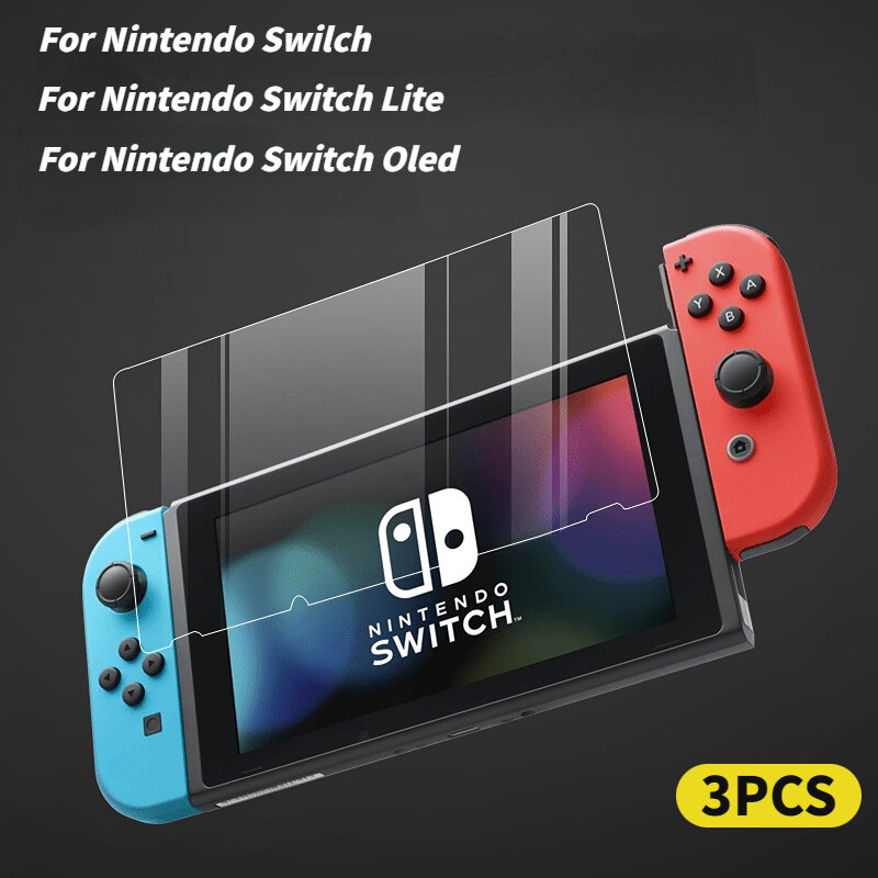 Protectores de pantalla para Switch Oled Lite, cubierta protectora antiarañazos para Nintendo, pantalla LCD, cristal templado para la piel