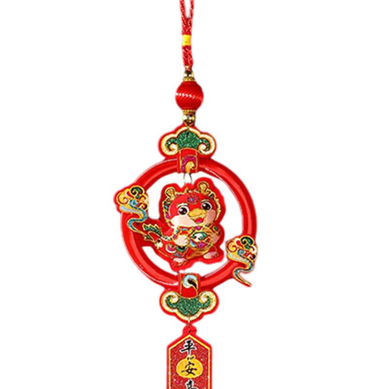 2024 decorazione di capodanno Festival di primavera anno lunare puntelli per foto ornamenti ciondolo per porta di festa di inaugurazione della casa della festa d'ingresso