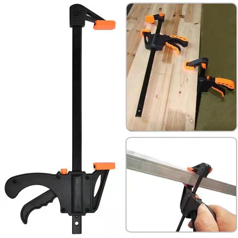 4Inch Mechanical Workshop Table F Clamp Fixed Kit Quick Ratchet Release Speed Squeeze Hard Wood Working Tool DIY Hand Tools