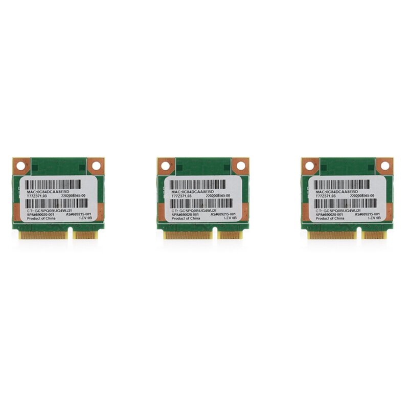 3X RT3290 150Mbps Wi-Fi Wireless Network Card Bluetooth-Compatible For HP Pavilion G7-2000 Ralink 802.11B/G/N