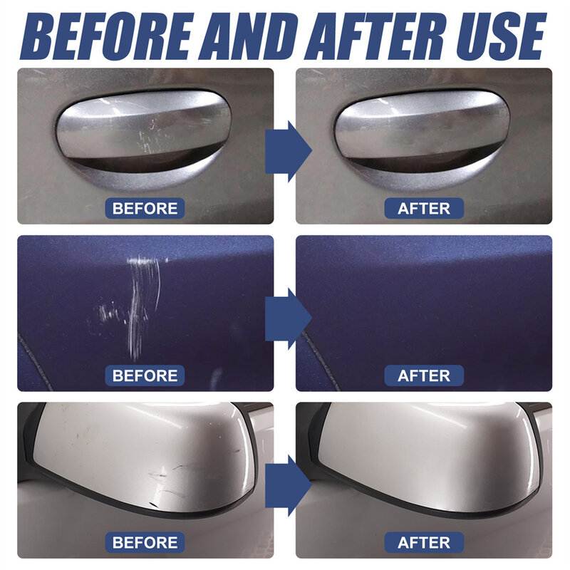 Carro Scratch Paint Care Tool Removedor de arranhões Removedor de redemoinho Reparação de arranhões Polimento de cera Auto Produto