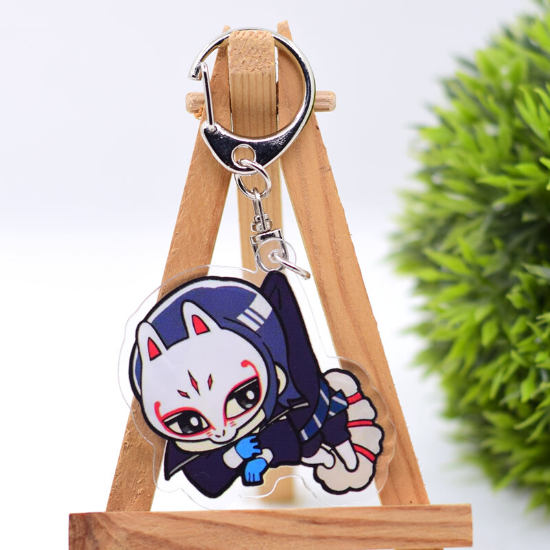Persona 5 Anime Schlüssel bund 7 Stile Acryl Cartoon Figuren Schlüssel ringe Kawaii Schlüssel anhänger Zubehör