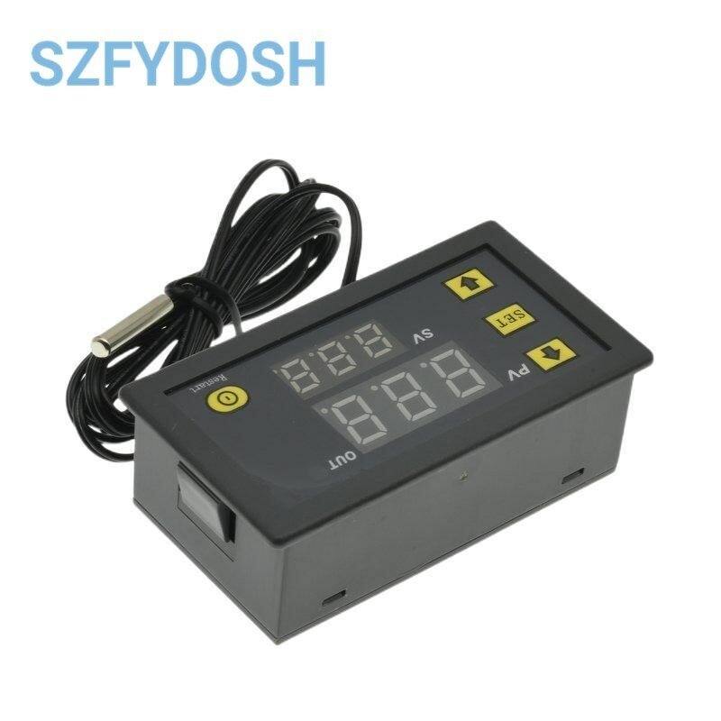Controlador Digital de Temperatura, Regulador Termostato, Controle de Aquecimento e Resfriamento, Termorregulador, 12V, 24V, 220V, W3230