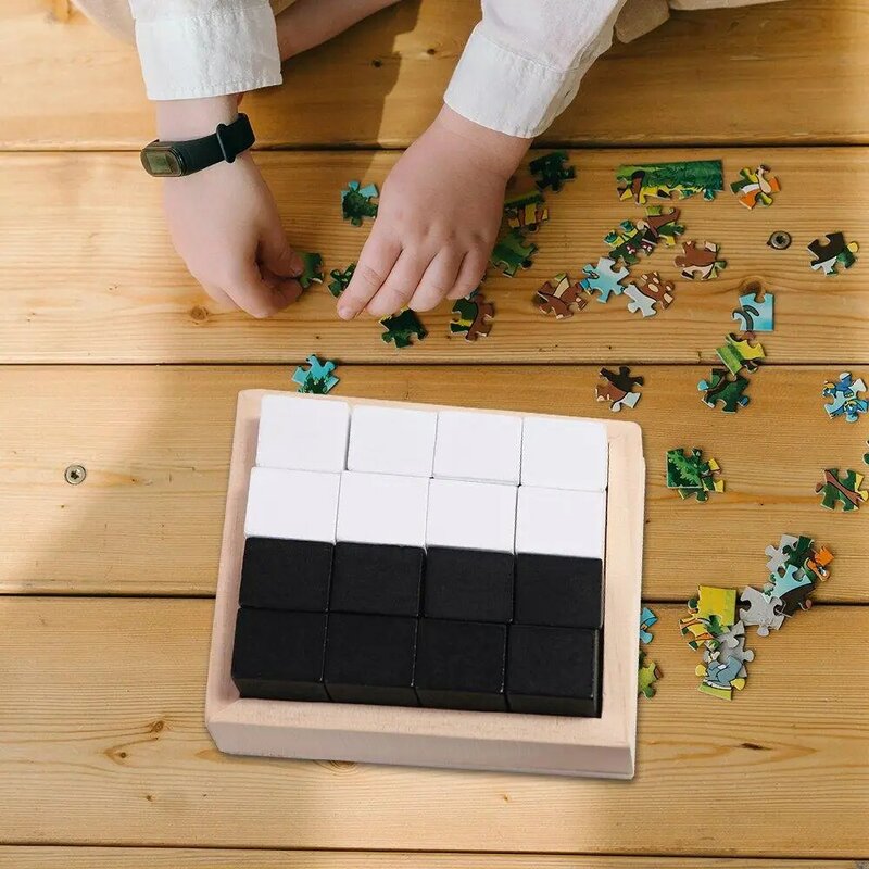 Geometryczny kształt geometryczny Puzzle Puzzle 3D ręcznie robione Puzzle Jigsaw edukacyjne drewniane geometryczne klocki dla dorosłych