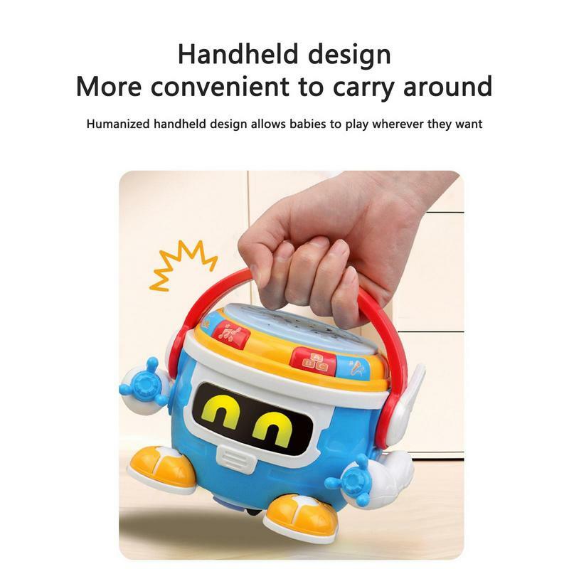 Kids Music Drum Toy Kids Electric Drum Toy Instruments Portable Educational Electric Musical Instruments Toys Christmas Birthday