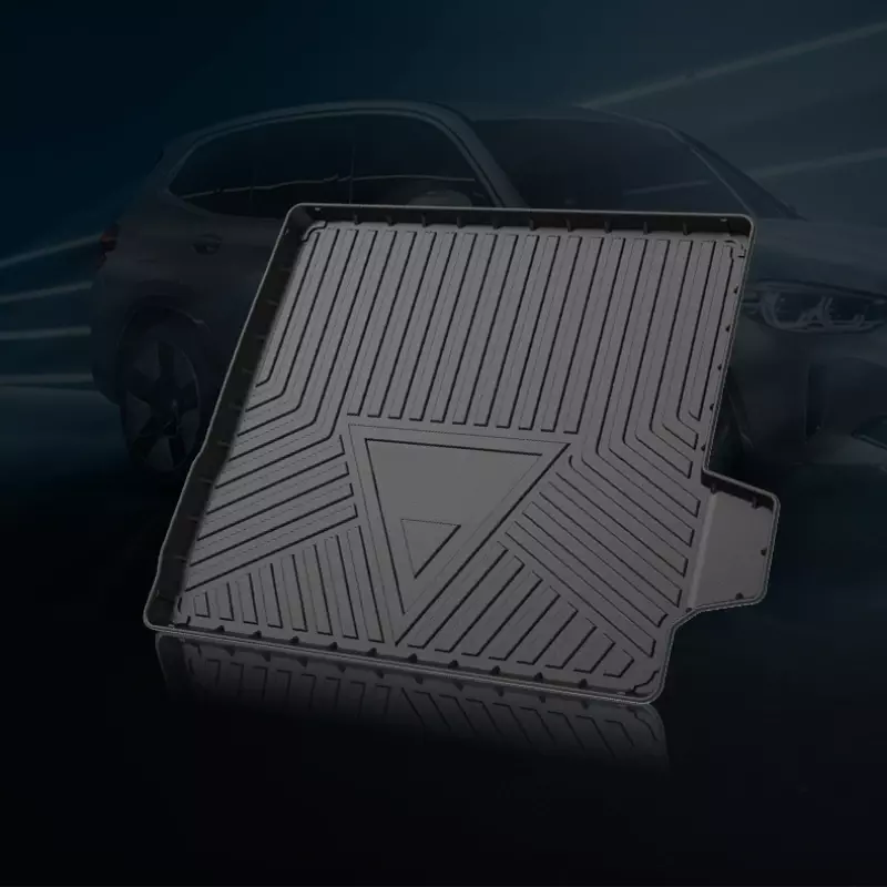 Car Rear Trunk Cover Mat Rubber TPE Waterproof Non-Slip Cargo Liner Accessories For Hyundai ix25 2014-2019(Down)