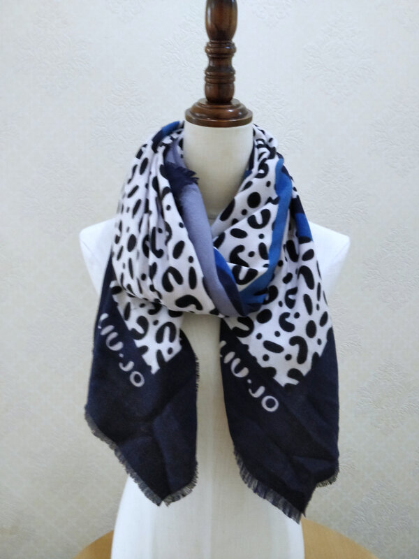 Модный женский шарф liu jo высокого качества классический осенне-зимний теплый шарф шаль разноцветный стиль
