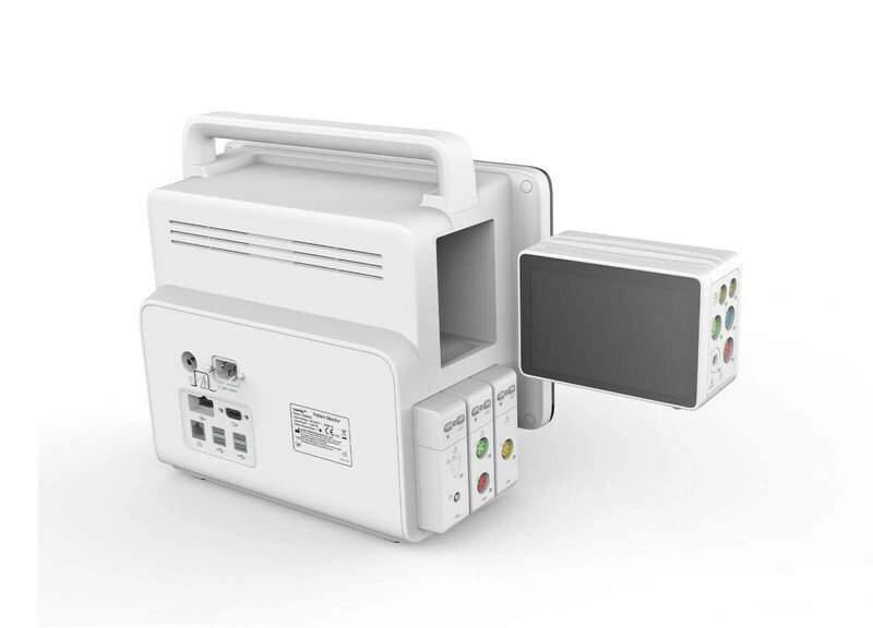CONTEC-Monitor Modular para pacientes, pantalla táctil grande de 13 pulgadas, Monitor enchufable ECG NIBP SPO2 Resp Temp 2-IBP y Sidetream Etco2