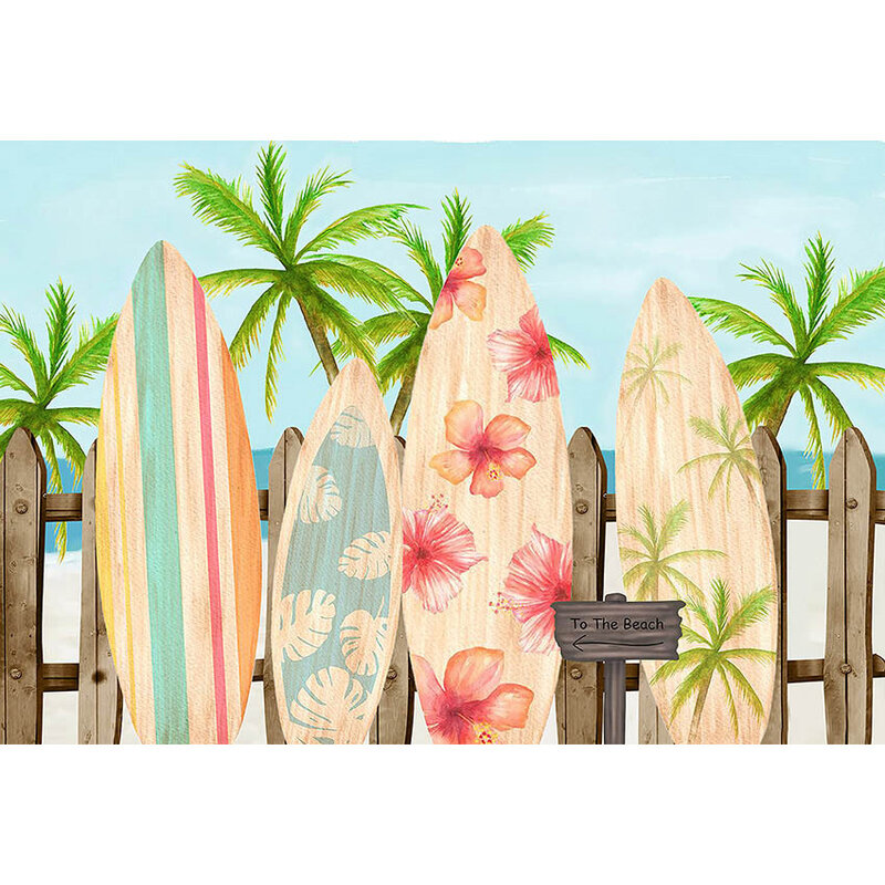 Mehofond-telón de fondo para estudio fotográfico, decoración para fiesta de playa y Hawaii, utilería para sesión fotográfica