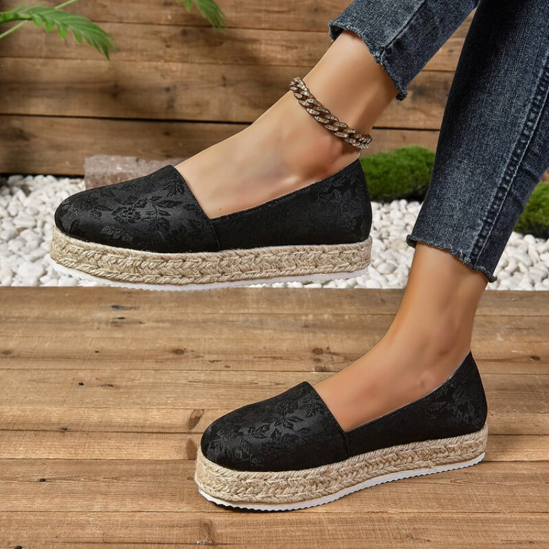Zapatillas De deporte informales ligeras para Mujer, Zapatos vulcanizados con plataforma cómoda, sin cordones, novedad