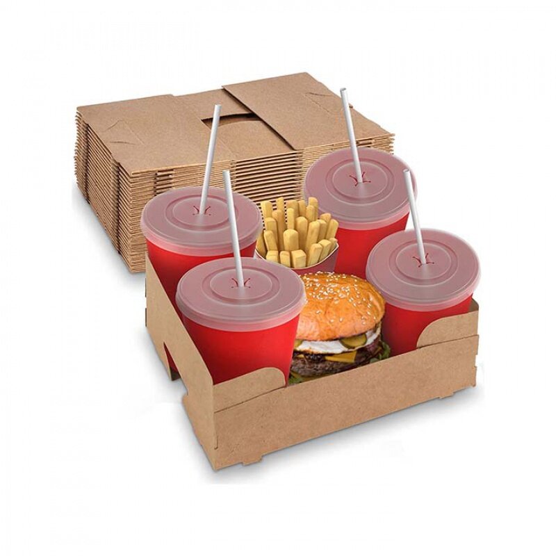 Индивидуальная продукция, оптовая продажа, Индивидуальная коробка для гамбургеров, коробка для еды на вынос, Ланч-бокс из крафт-бумаги для стадионов, кинотеатров