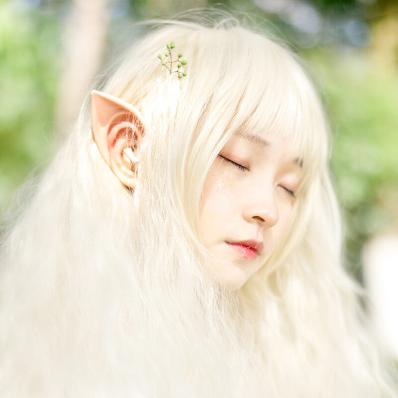 Festa de natal anjo elfo orelhas misterioso apontado anime fadas cosplay trajes vampiro macio halloween festa decoração