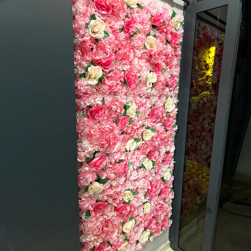 60 см x 40 см Искусственный цветок фон Свадебные стеновые панели для детского душа день рождения вечерние магазин цветочный фон украшение дома