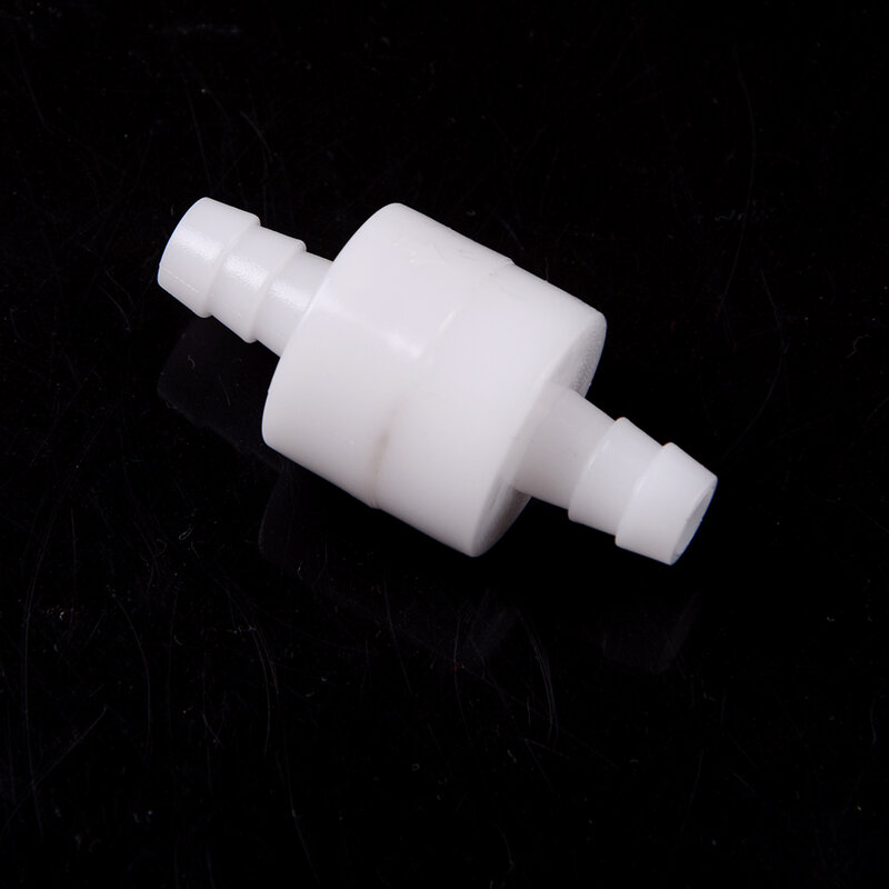 8mm 1/4 "plastik putih katup cek satu arah untuk udara cair Gas Diesel bahan bakar