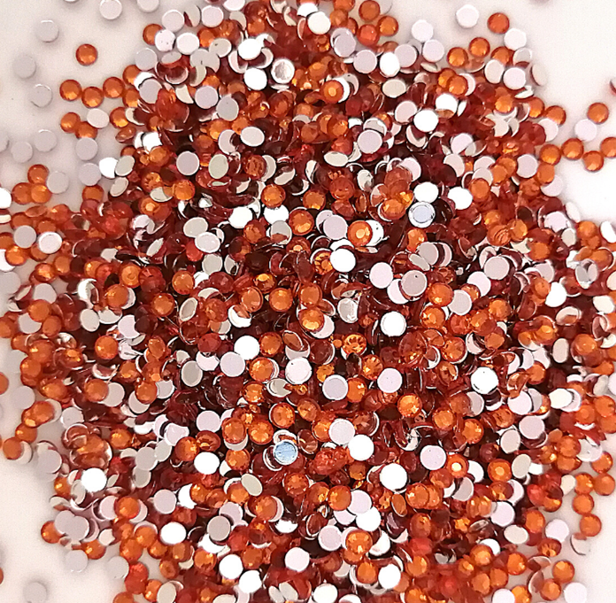 Perles à Ongles Brillantes en Mosaïque pour Peinture Diamant, Perceuses Rondes en Résine Clip pour Bricolage, 2.5mm