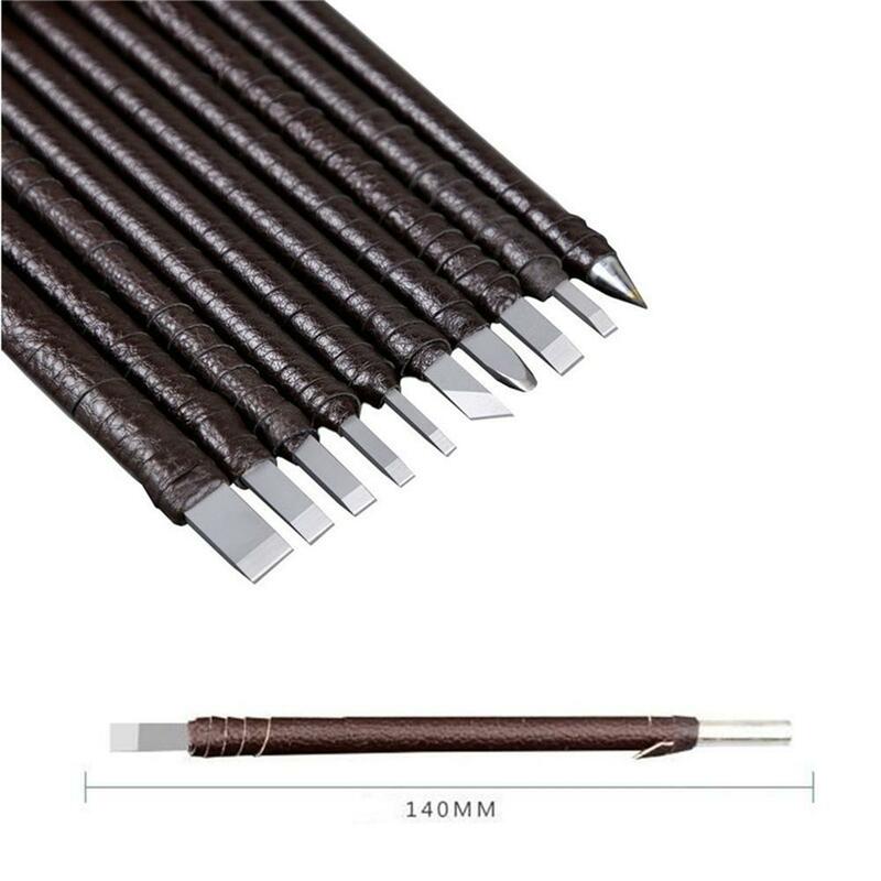 10Pcs Carving Handgereedschap Set Professionele Wolframstaal Carving Beitel-Set Houtbewerking Carving Tool Dropshipping