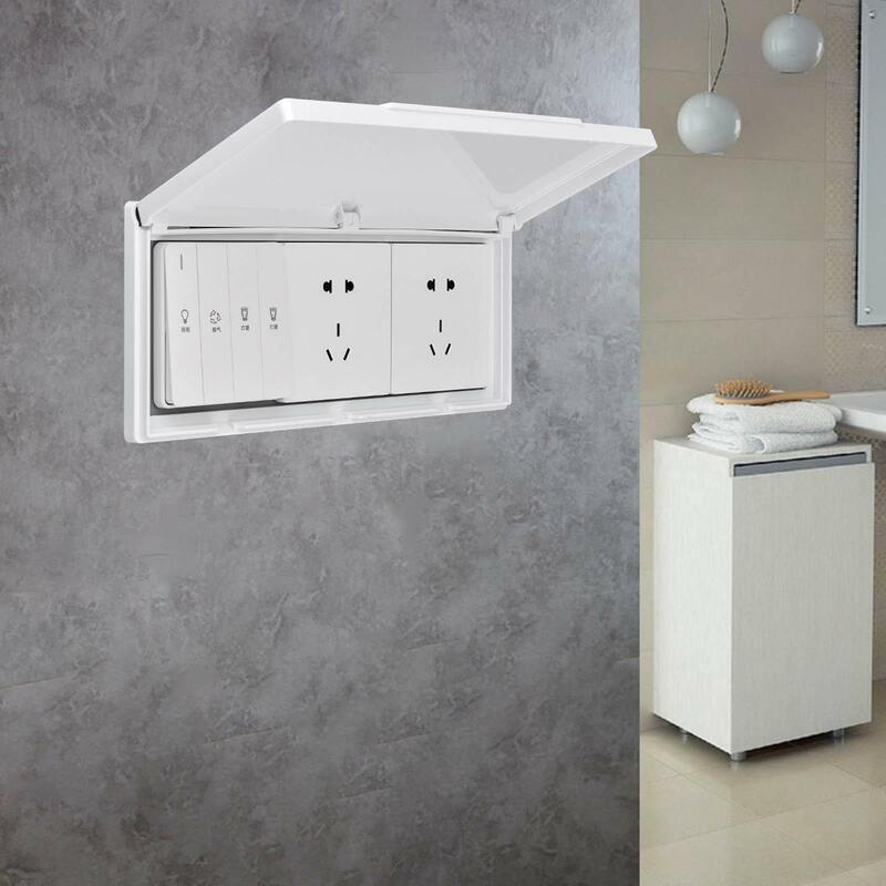 86 Type Waterproof Outlet Cover Dustproof Box for Warehouse Bathroom Kitchen