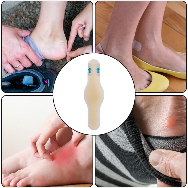 แผ่นแปะแผลพุพองสำหรับเท้าแผ่นปิดแผลพุพองแผ่นแปะป้องกันแผลพุพองสำหรับนิ้วเท้าและส้นเท้าลดรอยตุ่ม