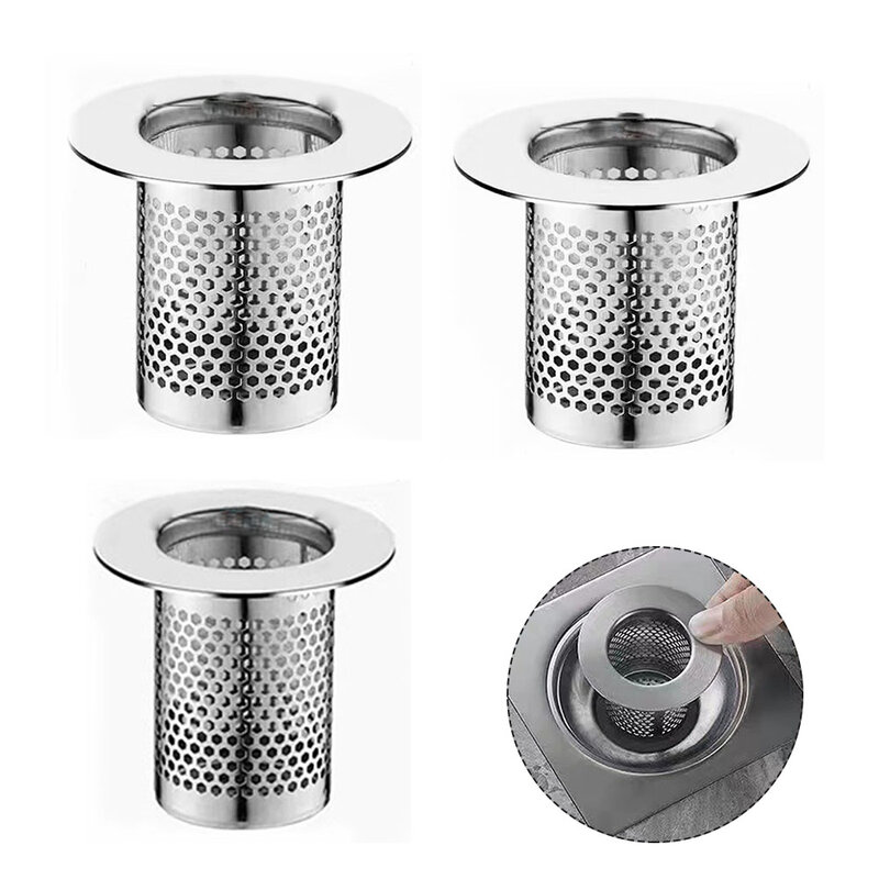 Brand New Drain Strainer Sink Filter Hair Catcher Kitchen Replacement Rust Resistant Silver Stainless Steel Stopper