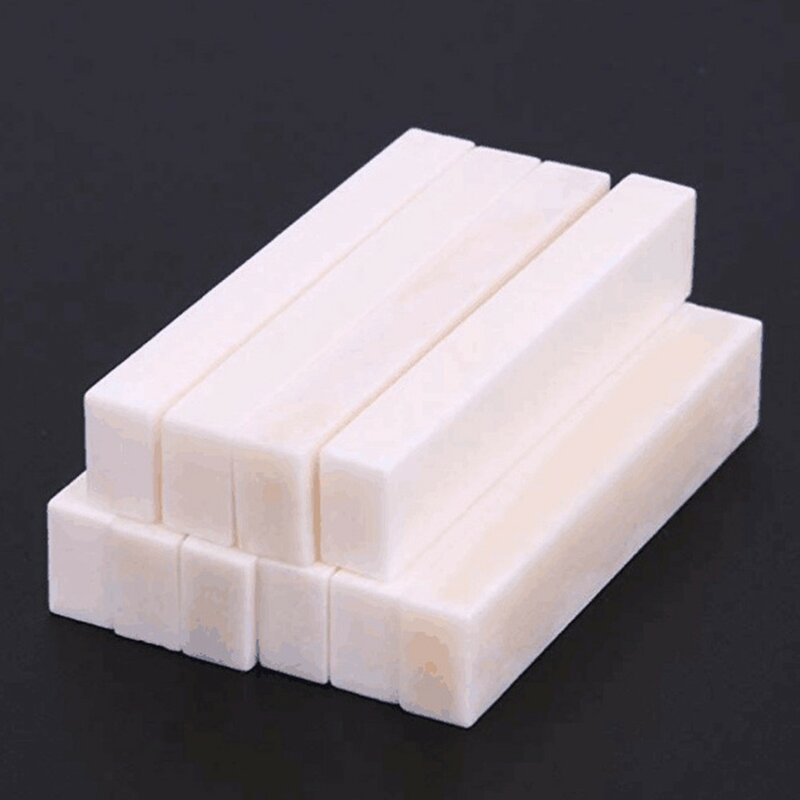 Blank Guitar Nut Buffalo Bone 52x10x6mm For Acoustic Electric Classical Bass Guitar Ukulele Stringed Instrument Parts DIY