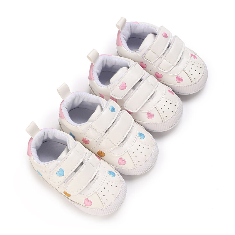 Zapatos para caminar para bebé, zapatillas con suela de goma y diseño de estrella de cinco puntas, con suela de goma, antideslizantes, para cama, para primavera y otoño