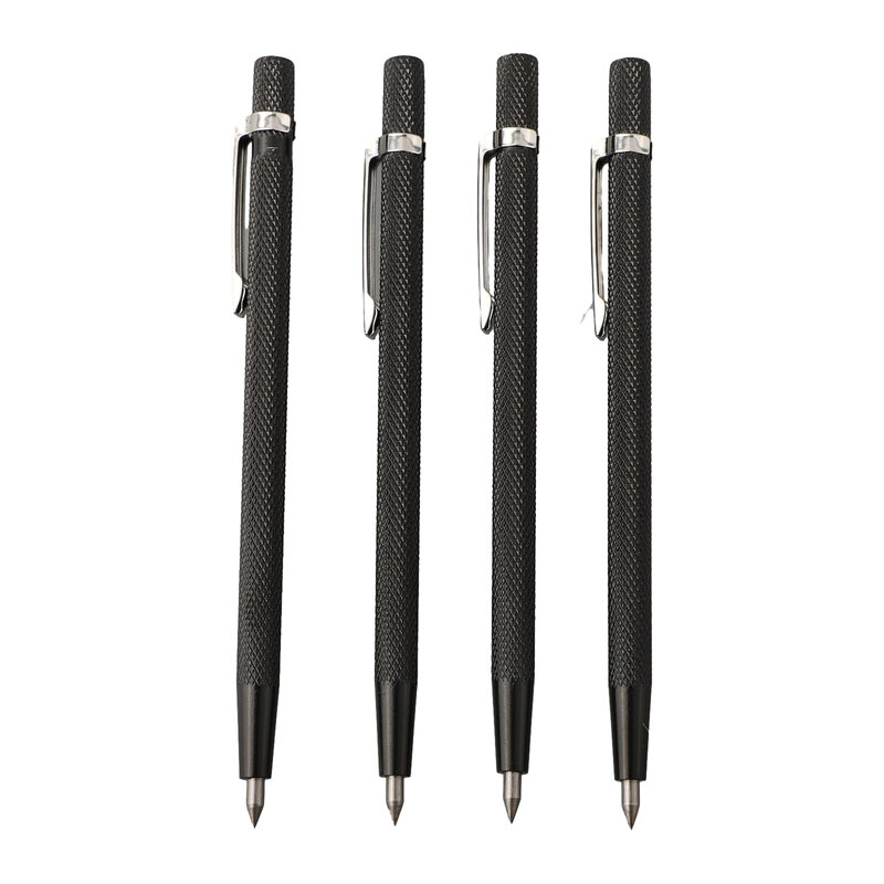 Tungsten Carbide Tip Scriber, Marcação Gravura Pen, Aço Scriber Marker, Double Metal Marker, Ferramentas de escultura em madeira, 4pcs