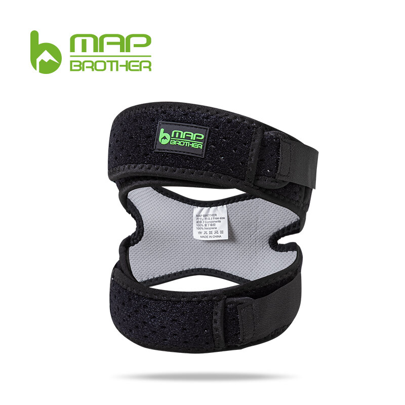MAP BROTHER M3001 1PC Patella Kneecap Silica Gel Knee Tendon Strap Protector Knee Pad Running Sports Cycling Gym Knee Support