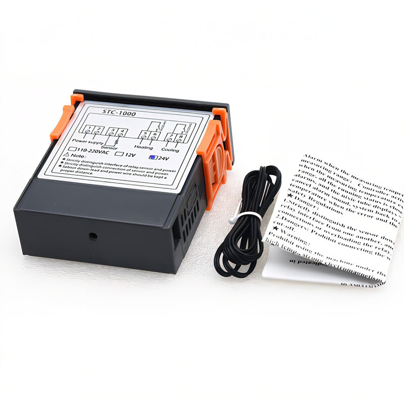 STC-1000 LED Termostat Digital untuk Pengatur Suhu Inkubator Termoregulasi Relay Pemanas Pendingin 12V 24V 220V STC 1000