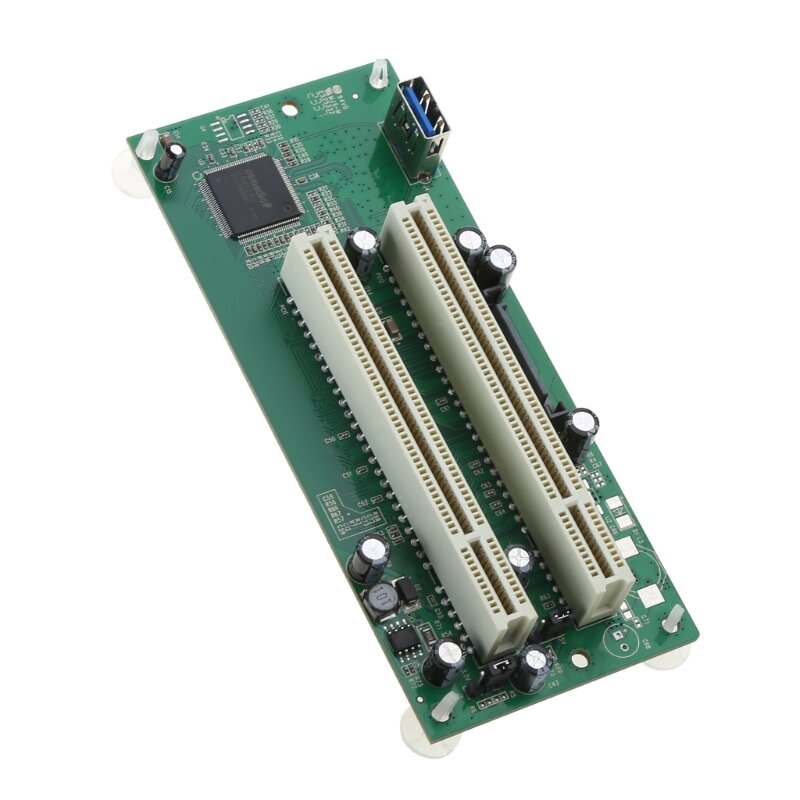 เดสก์ท็อป PCI-Express PCI-e ไปยังการ์ดอะแดปเตอร์ PCI USB3.0 เพิ่มการ์ด PCIe ถึง Dual PCI Slot การ์ดขยาย dropship