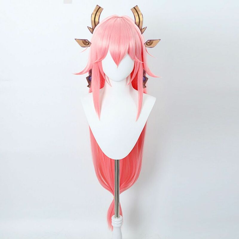 Anime wig Genshin Impact cos wig series pink long cute Cosplay Synthetic Wigs Hair