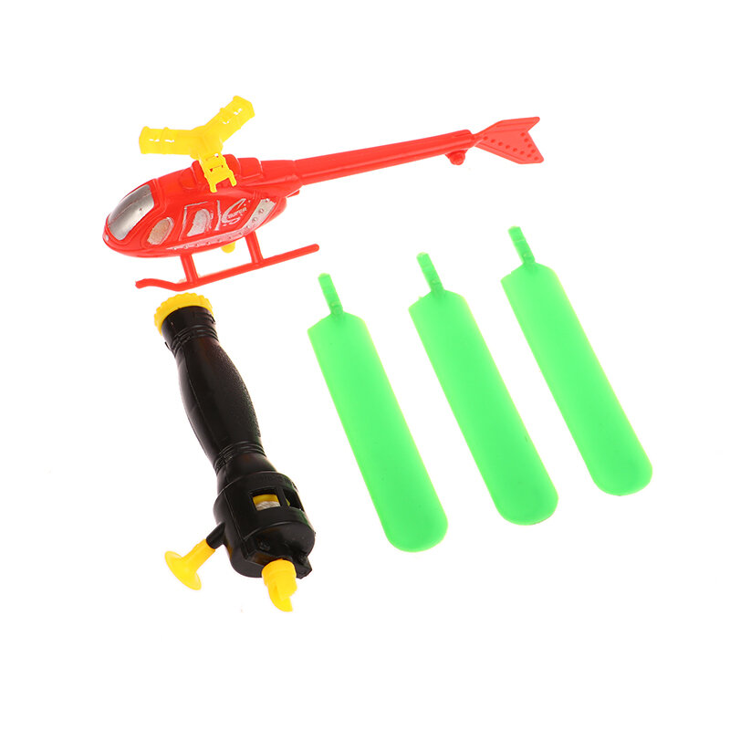 Classic Outdoor Game Handle Pull Line elicottero Draw Rope Take-off piccolo aereo giocattoli educativi interattivi regalo per bambini