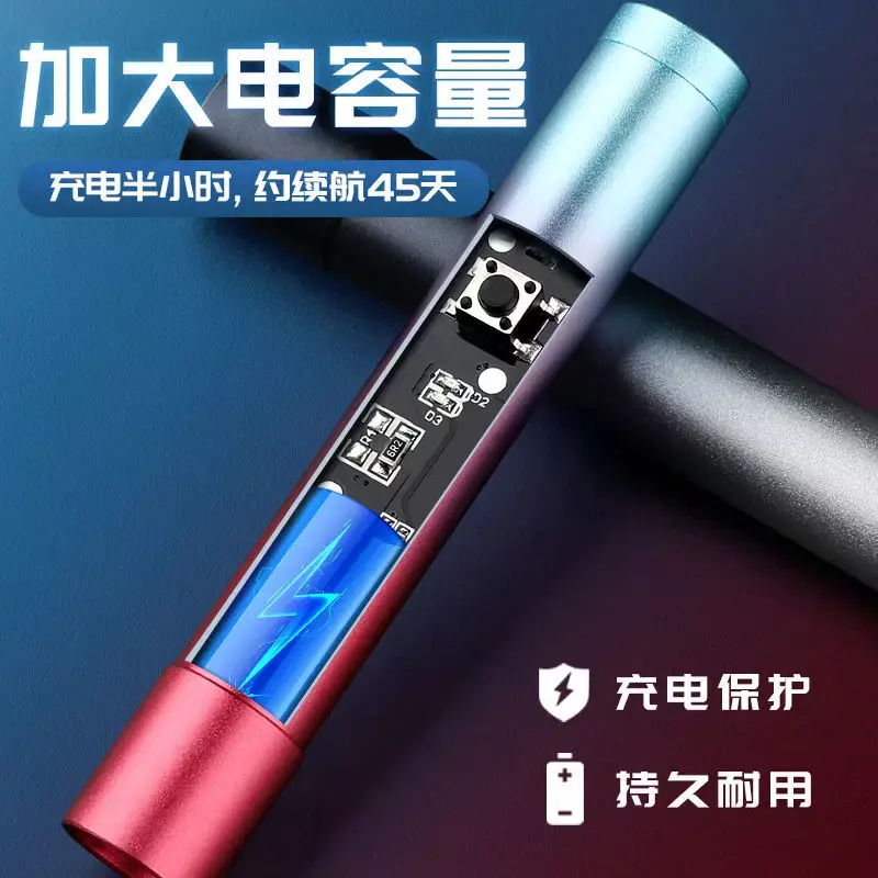 Bolígrafo Flash de carga USB de alta potencia, láser infrarrojo rojo de largo alcance, luz brillante, divertido gato, pistola láser, puntero