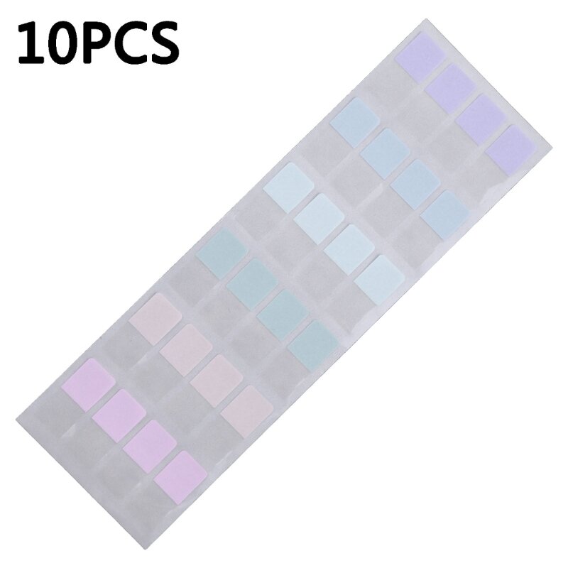 Przenośna kolorowa etykieta indeksująca do zestawu kart samoprzylepnych jasnym kolorze do teczek indeksowych