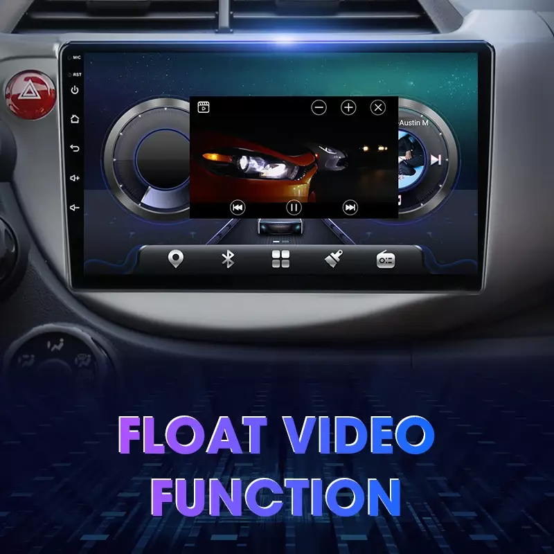 Jmcq 2 Din Android 12.0 Autoradio Voor Honda Fit Jazz 2007-2013 Multimedia Videospeler Gps Navigatie Rds 4G Carplay Head Unit