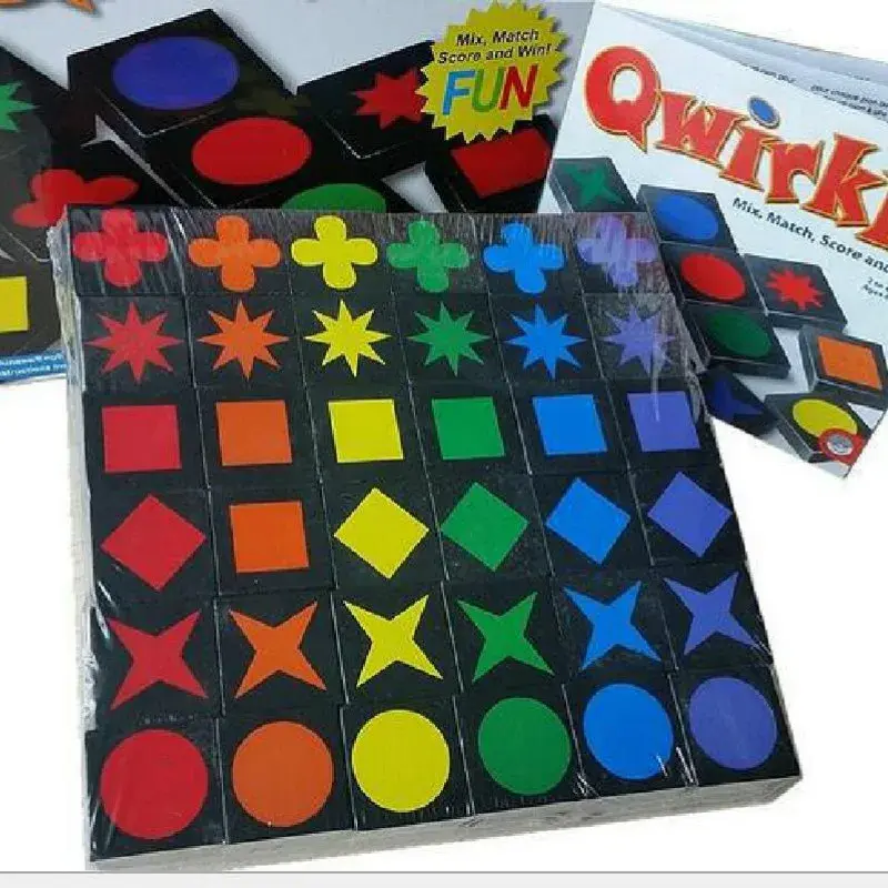 2024 New Children's Educational Toys Qwirkle Wooden Chess Parent Child Interactive Games Children's Adult Toys Gifts