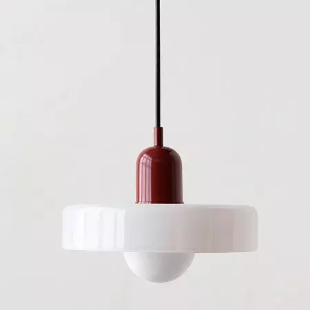 Lampadario per sala da pranzo in vetro colorato camera da letto studio Bar lampadario decorativo a lunga linea lampada a sospensione minimalista moderna nordica
